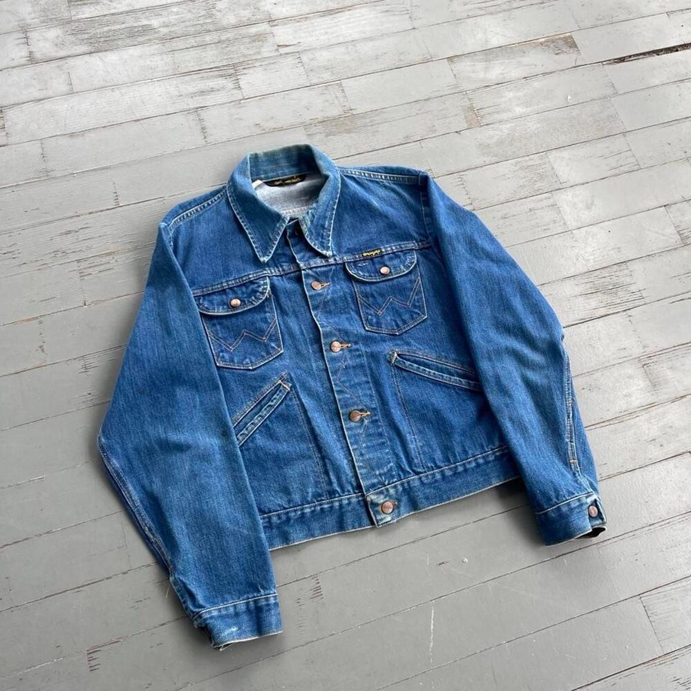 Vintage 70s Wrangler Old Money Y2K Denim Trucker Jacket